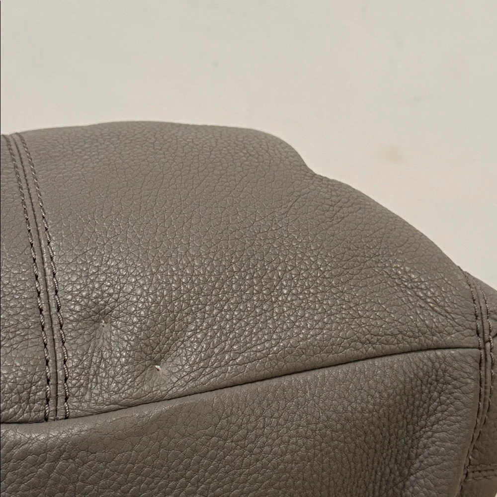 Coach Bag Lexy Gray Leather Shoulder Bag - Picture 11 of 17